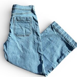 J.Crew Wide Leg Crop Jeans Women’s Size 29 Light Wash Denim Cotton
